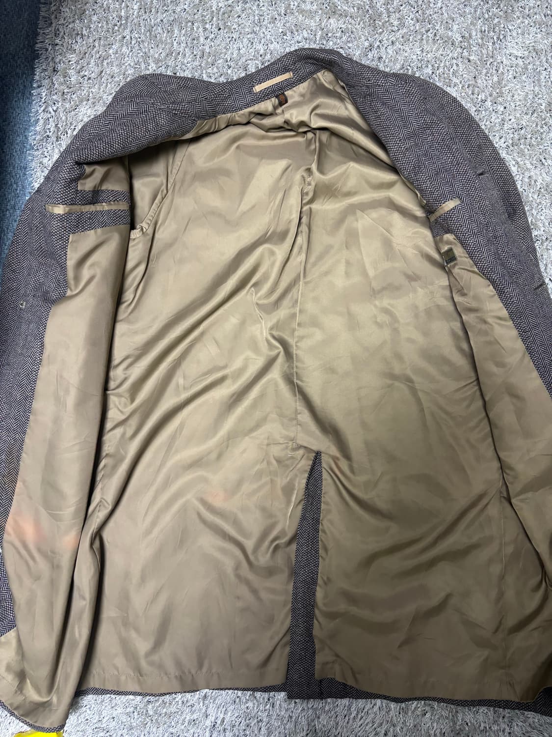 일본판 울 체크 코트 사이즈 105-110 상품이미지4