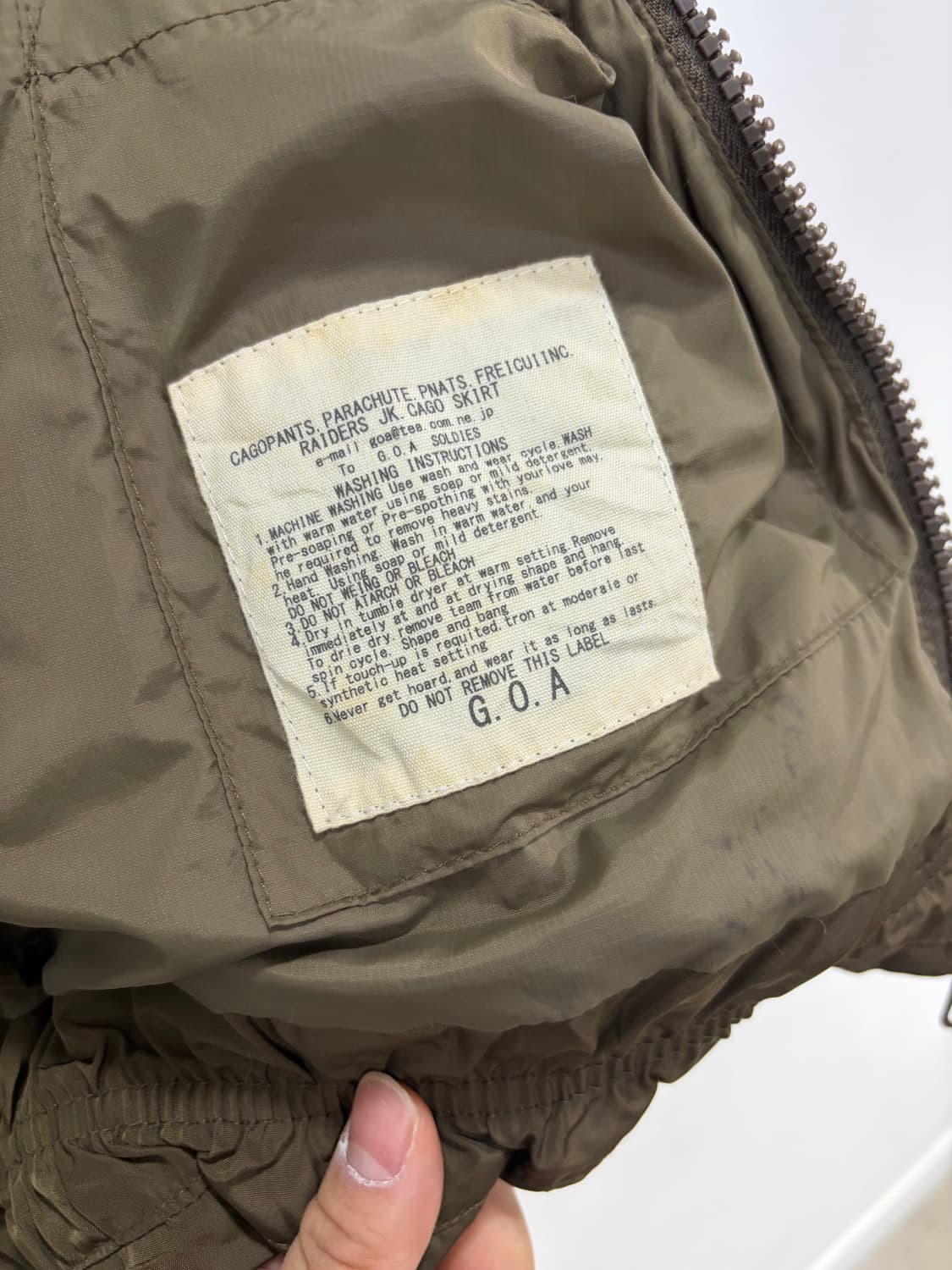 g.o.a  고아 숏 다운 패딩 상품이미지8