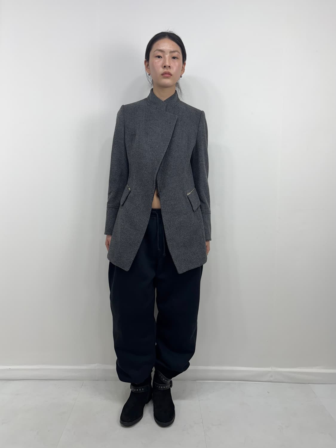 ASYMMETRIC WOOL JACKET 상품이미지4