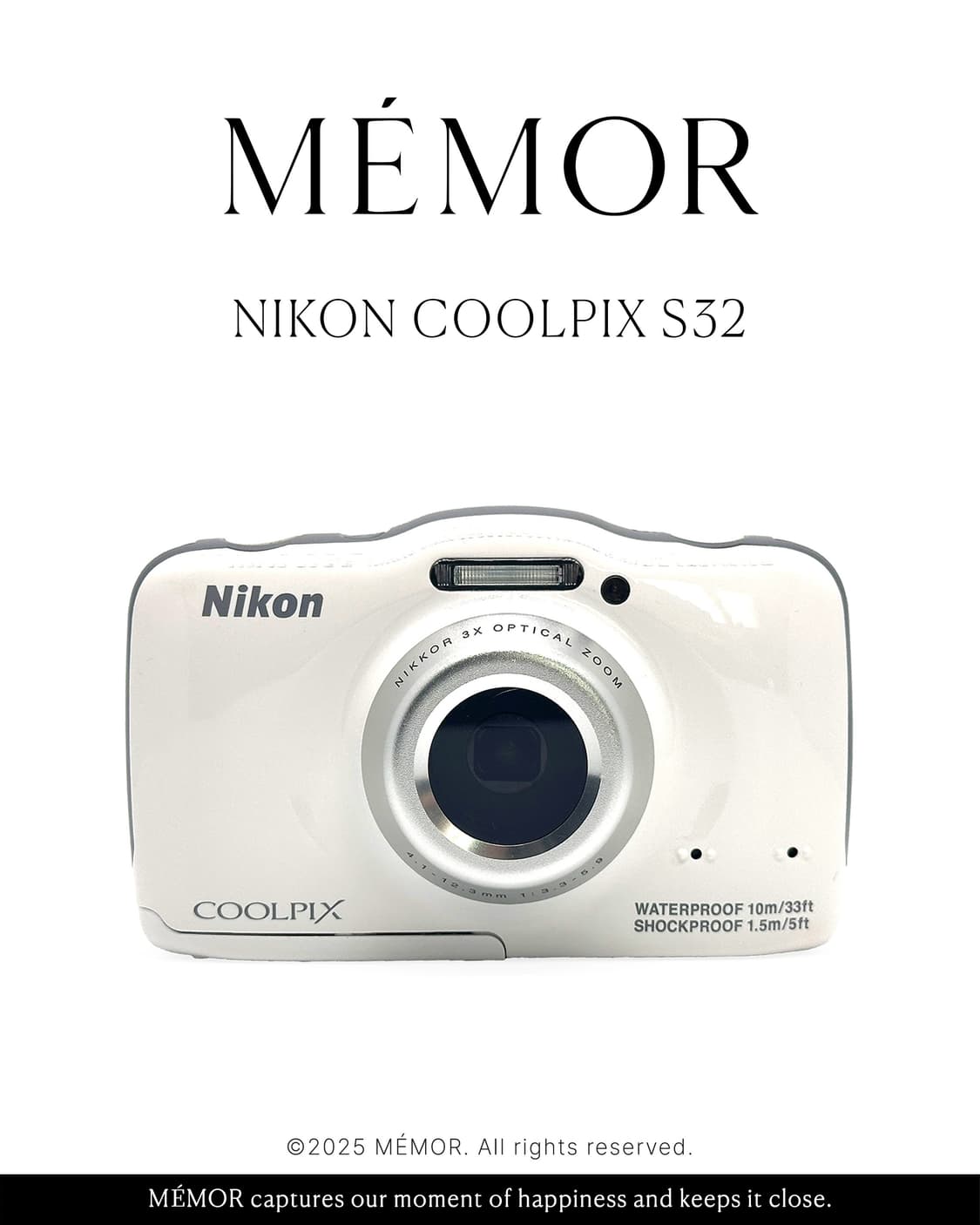 연예인/유튜버픽✨Nikon Coolpix S32 방수 니콘 빈티지디카 상품이미지1