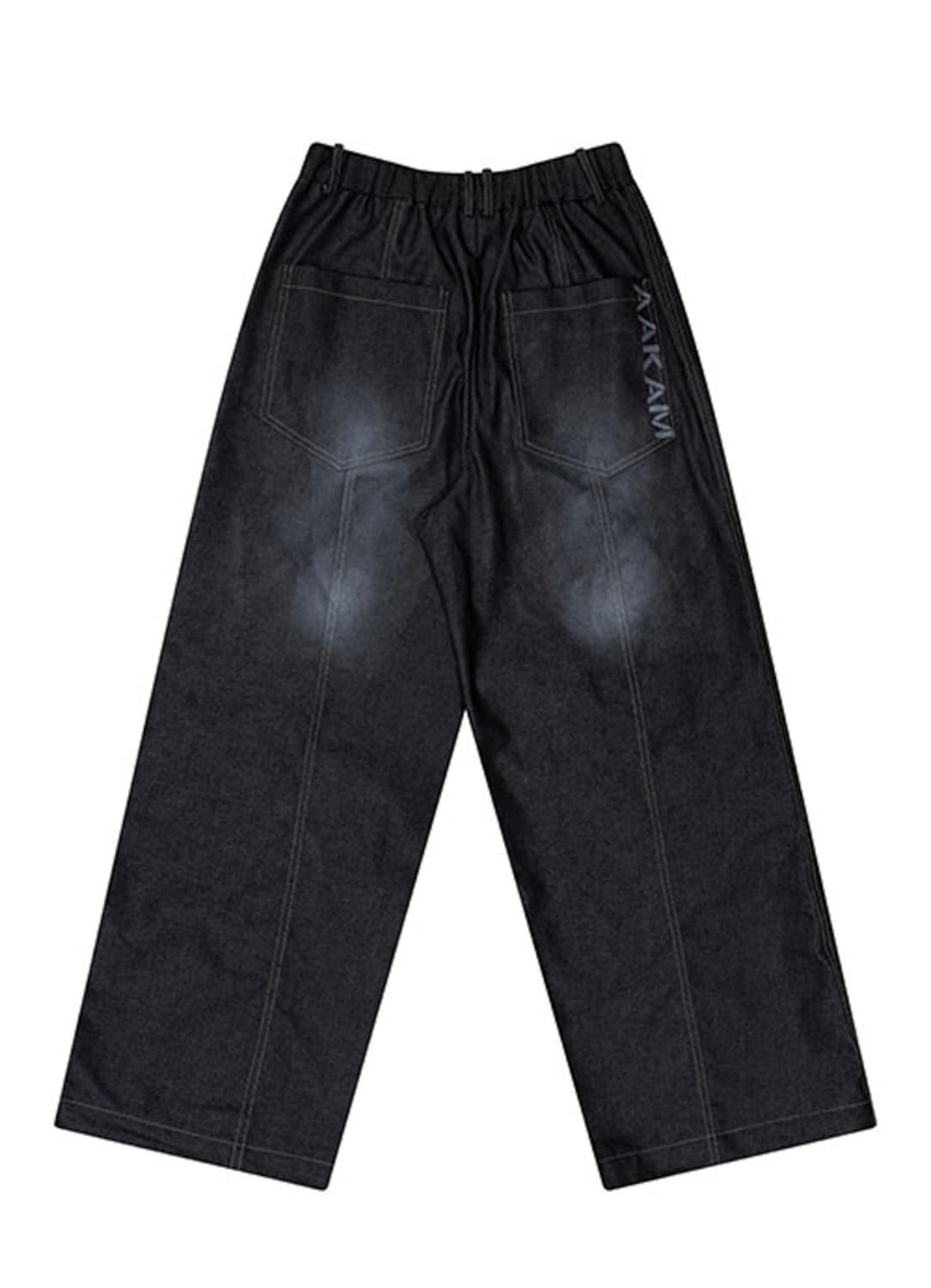아캄 Sprayed Denim Pants (Black) 상품이미지6