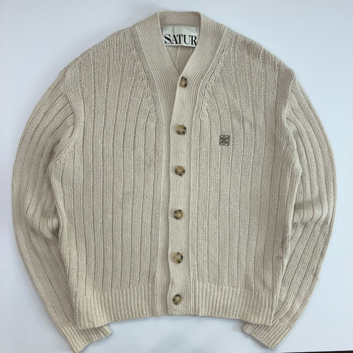 Satur  세터 파로 오버 사이즈 부클 가디건 상품이미지1
