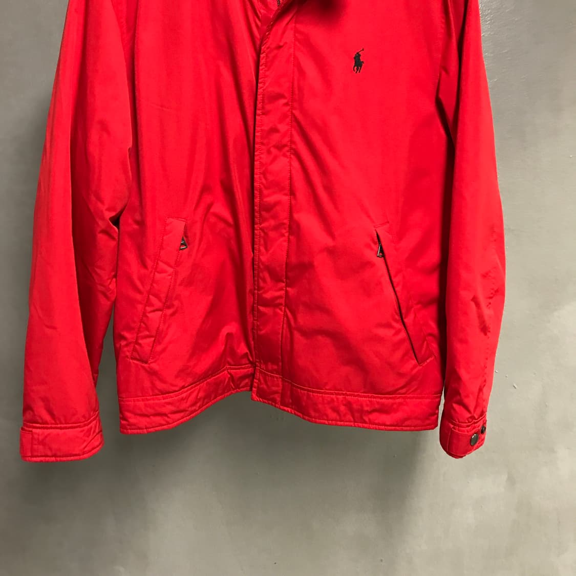 폴로 랄프로렌 기모 페리 자켓 레드 M 상품이미지3