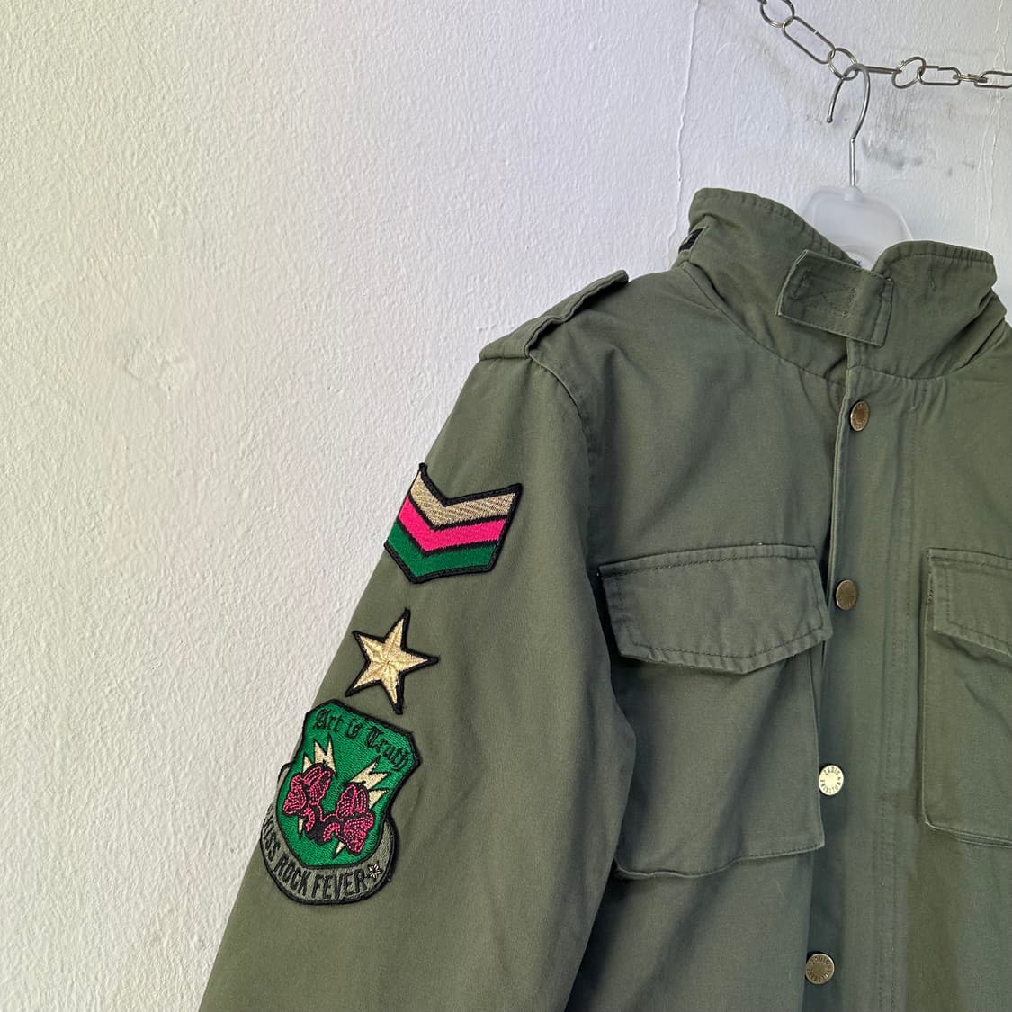 우먼S-M 쟈딕앤볼테르 카키 안감보아털 M65 겨울 야상자켓 상품이미지2