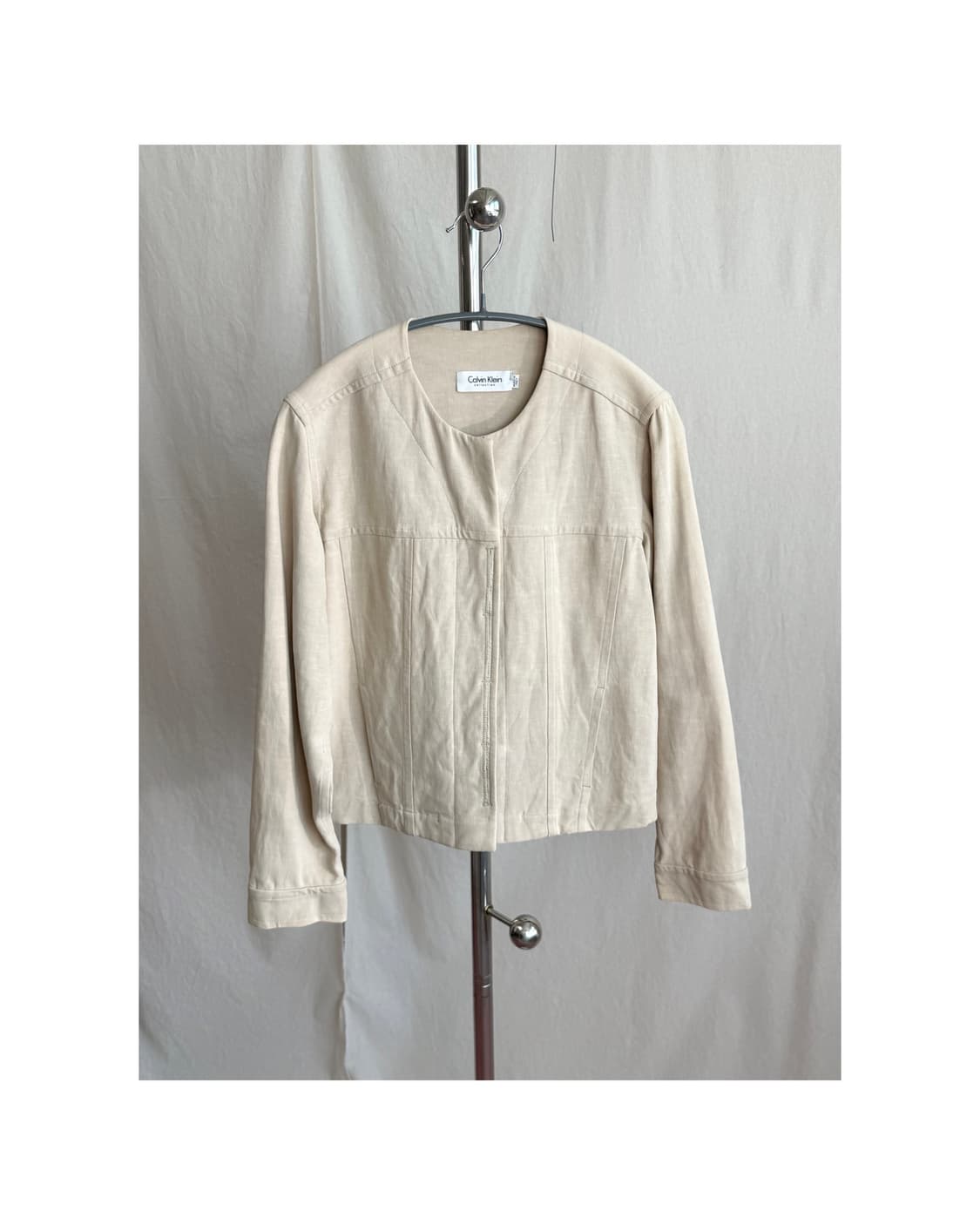 Calvin Klein Collection 미니멀 코튼 린넨 자켓 상품이미지1