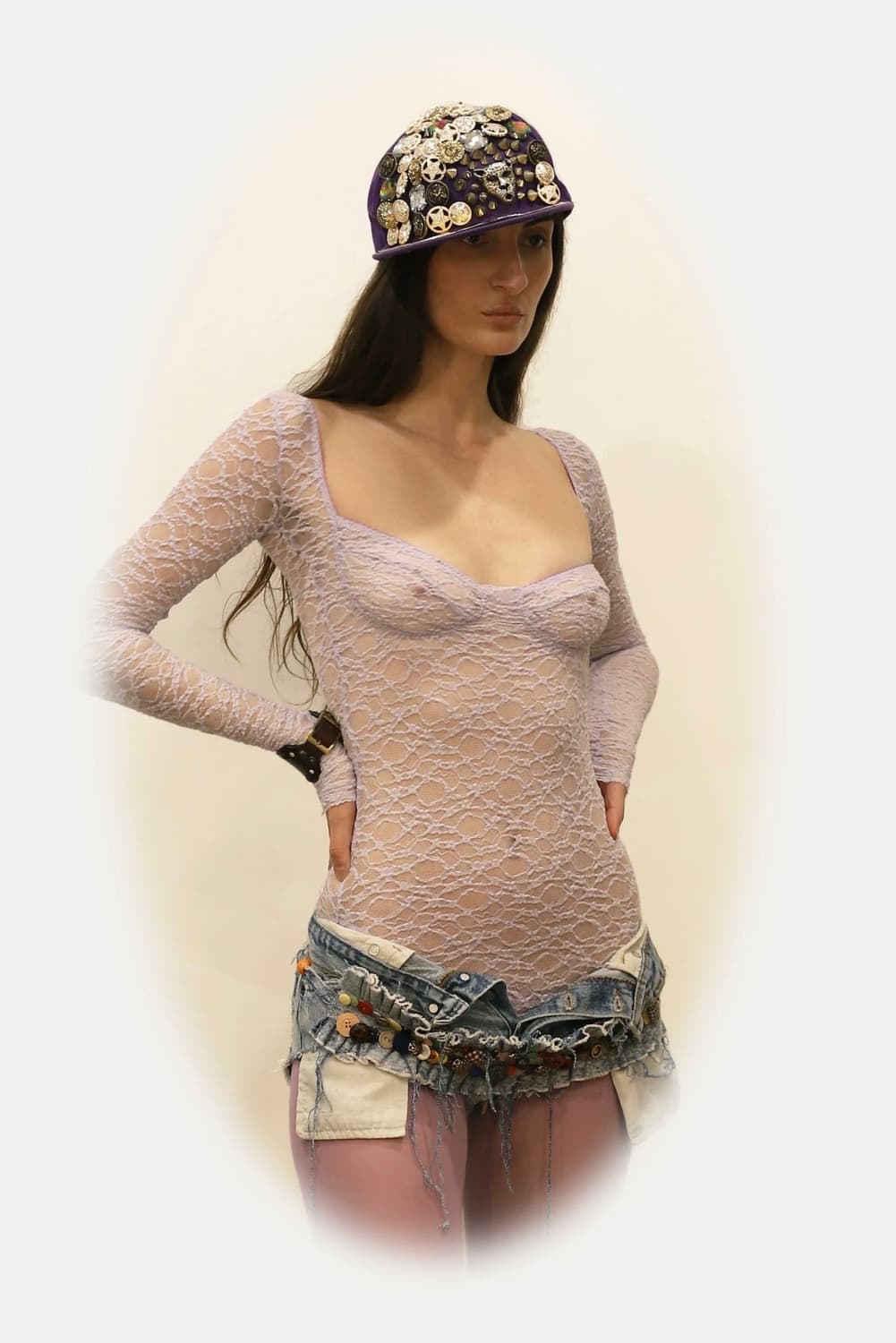 Maroske peech 레이스 레오타드 상품이미지1