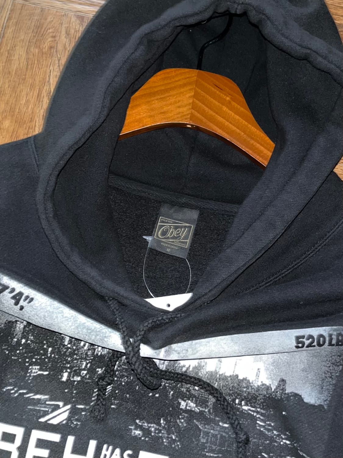 오베이 프린팅 후드티 상품이미지5