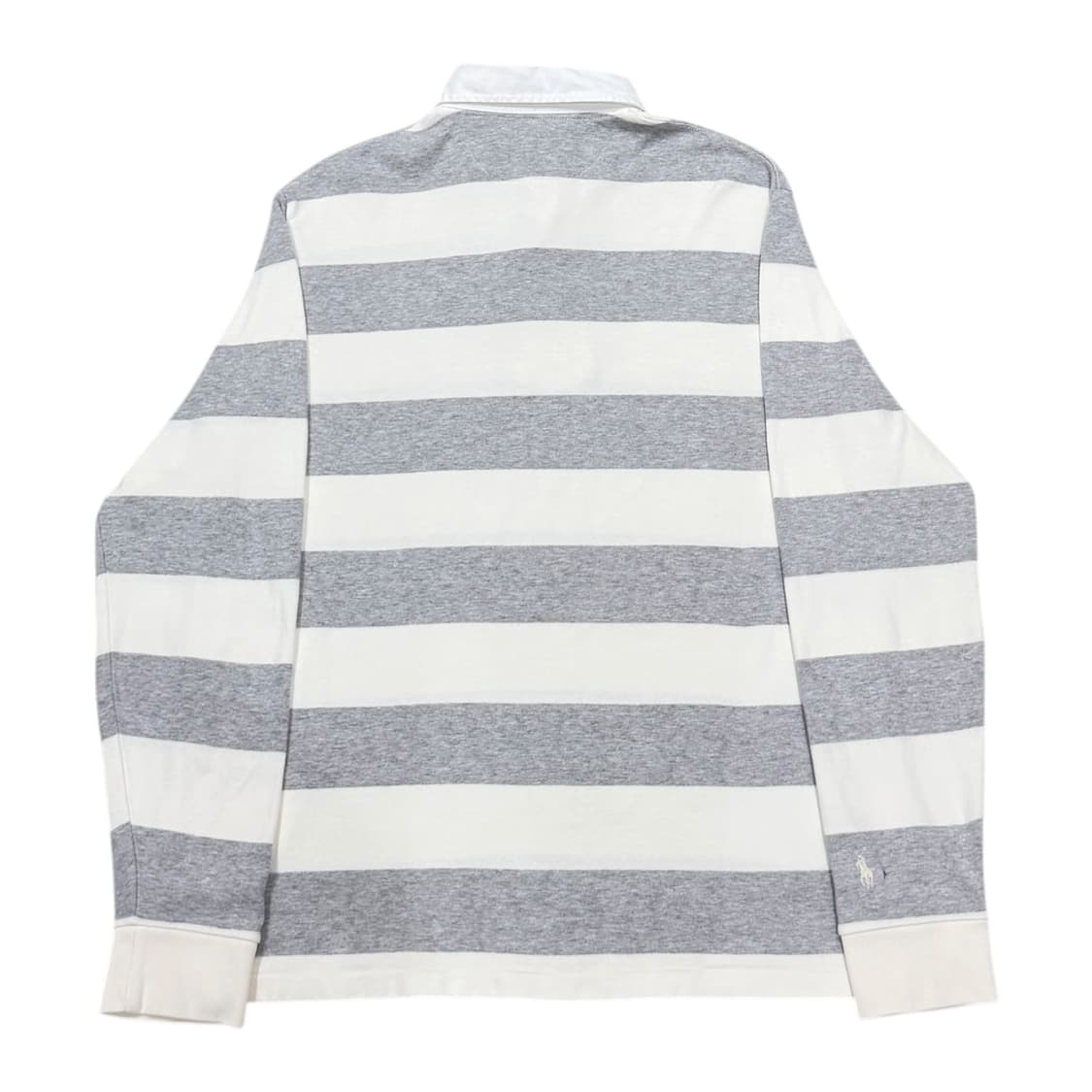 폴로 랄프로렌 QR 스트라이프 럭비 PK 카라티 그레이 L 상품이미지2