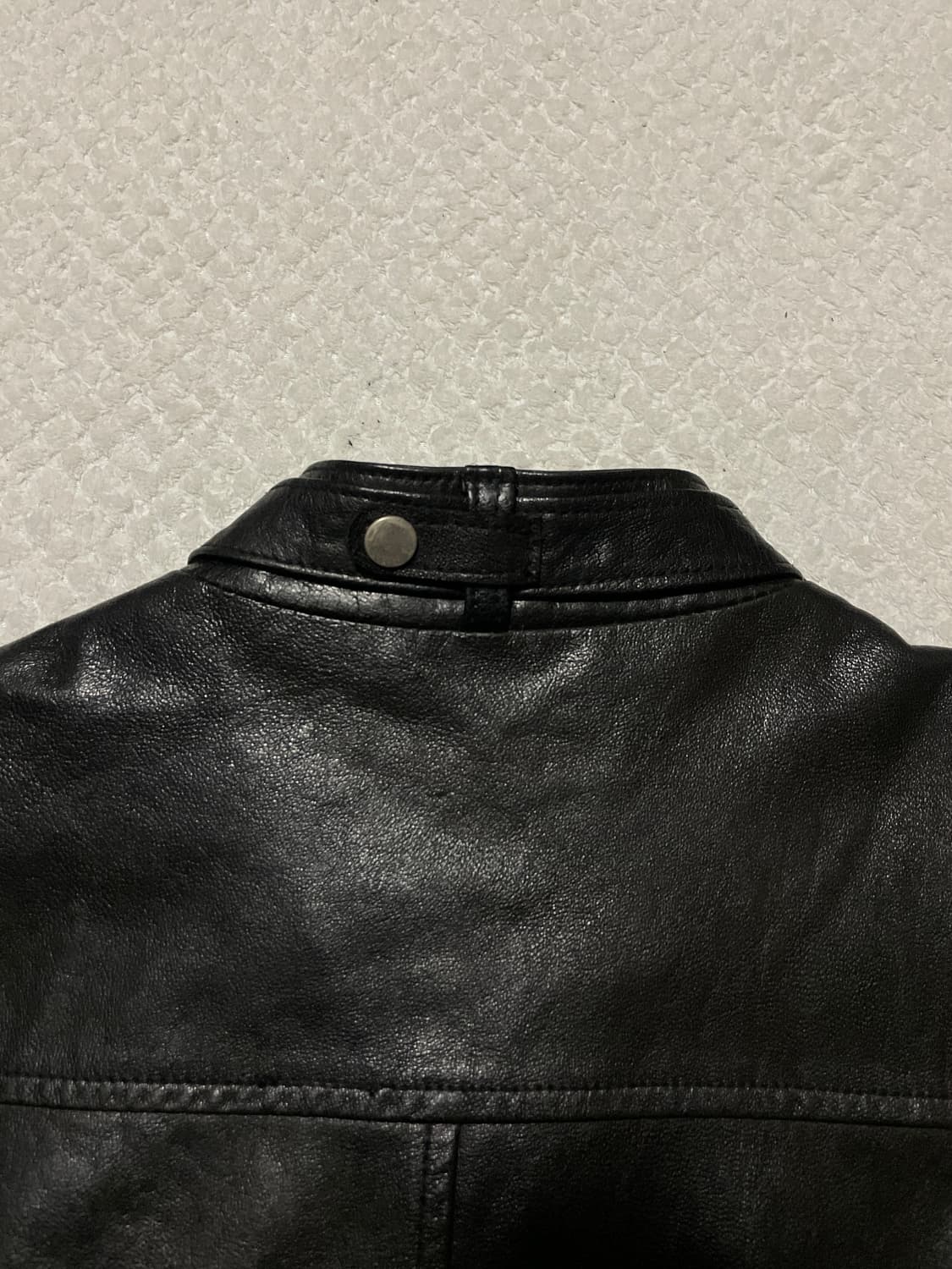 DARK HORSE 웨스턴 무드 램스킨 양가죽 바이커 절개 레더 자켓 상품이미지6