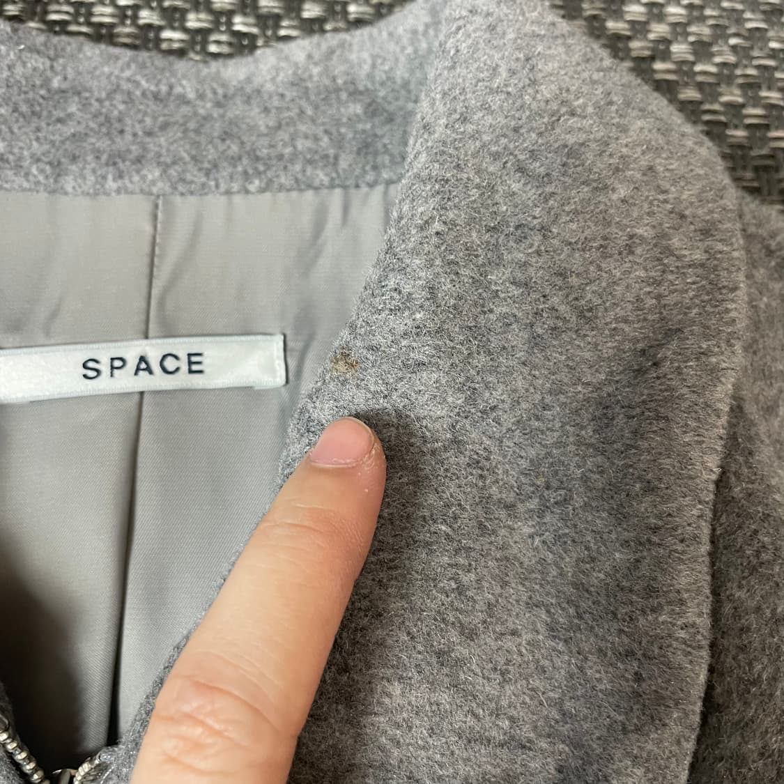 SPACE 그레이 울 불루종 숏 자켓 2 상품이미지6