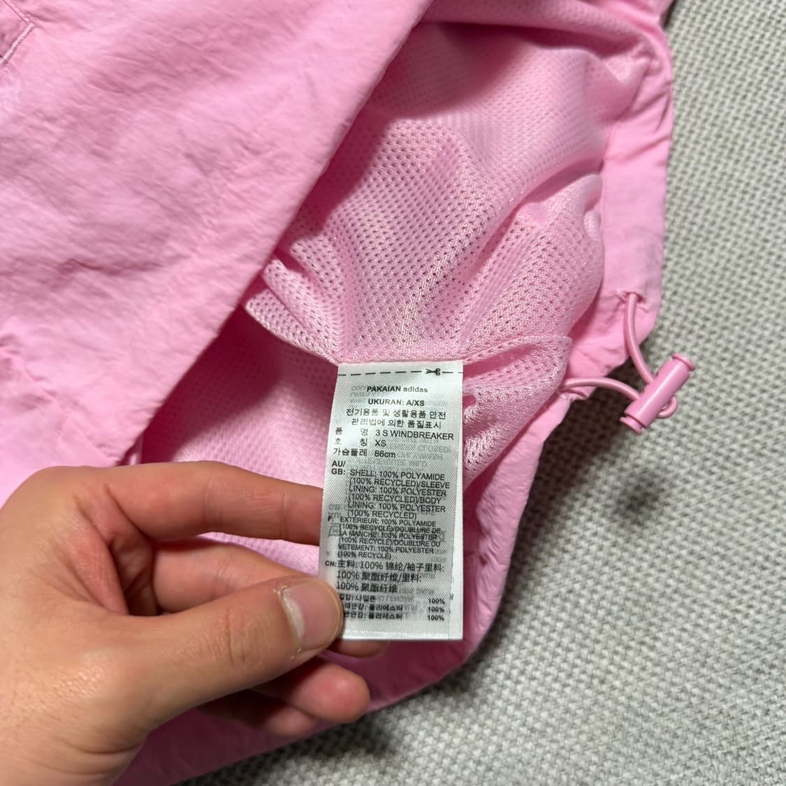 아디다스 오리지널 로고 바람막이 상품이미지3