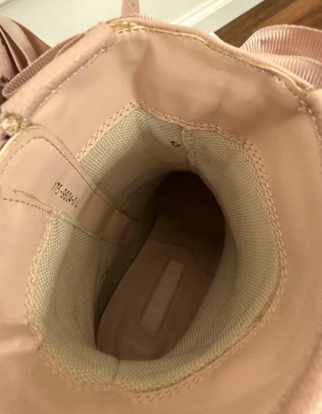 리즈리사 레이스업 부츠 핑크 베이지 L사이즈 240 상품이미지4