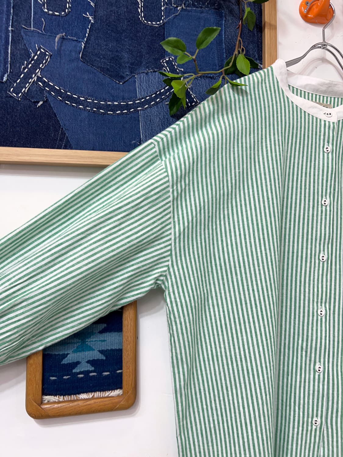 👧🏻SAMANSA MOS2  Loose Fit Stripe Band 상품이미지4