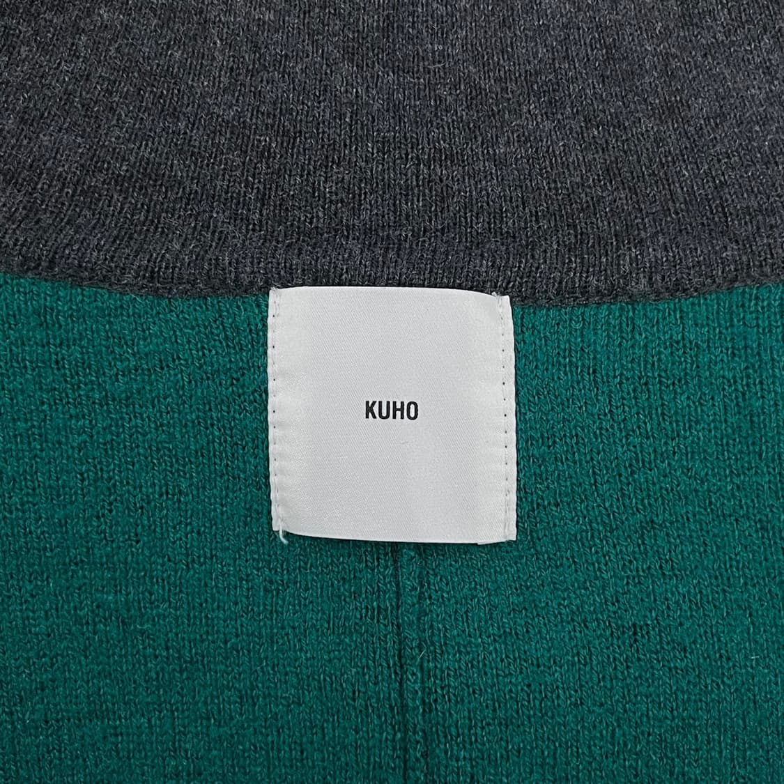 [정품/S] 구호 다크 그레이 니트 집업 가디건 b19 상품이미지5