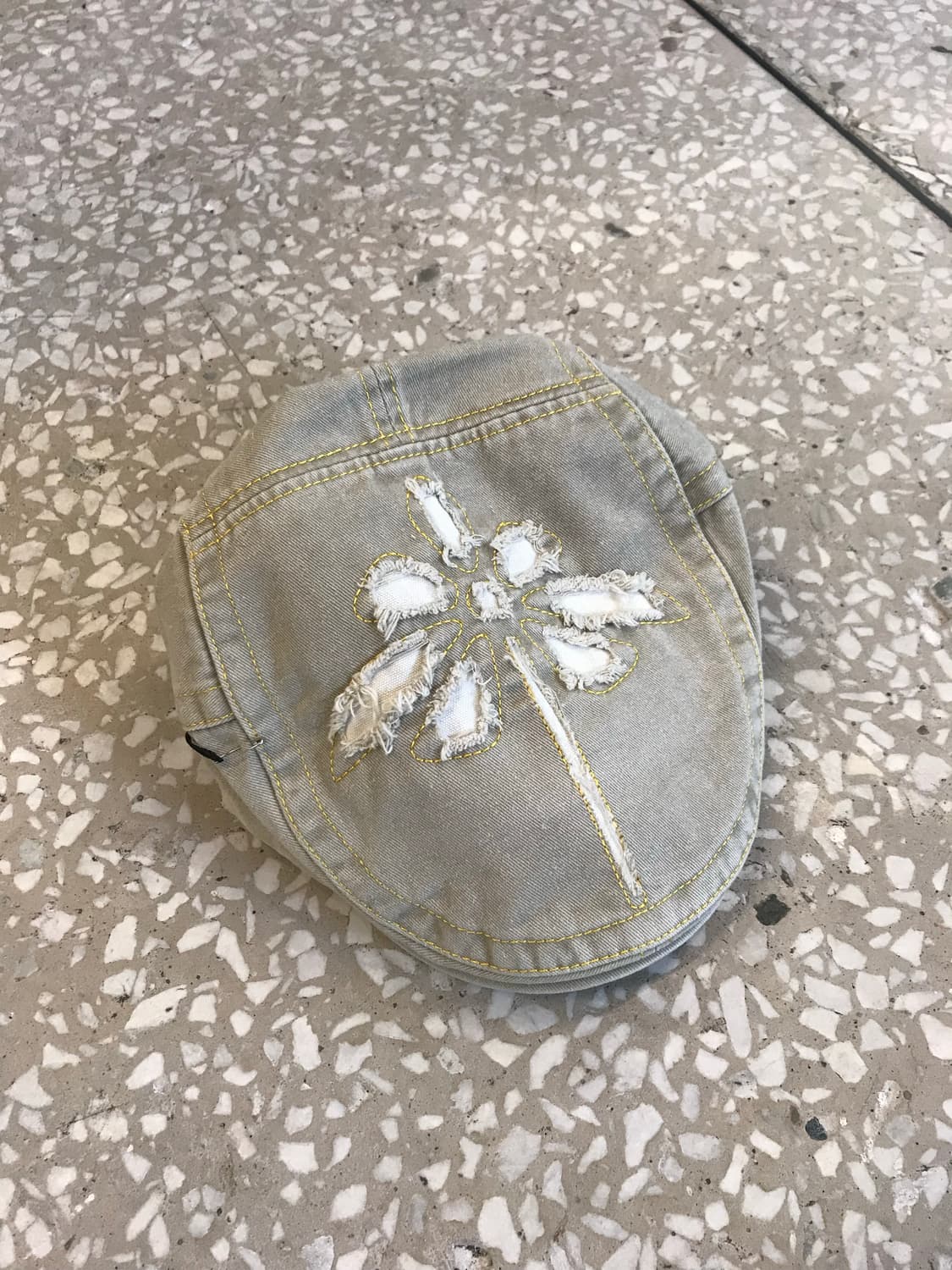 Vintage Denim Flower Flat Cap  상품이미지1