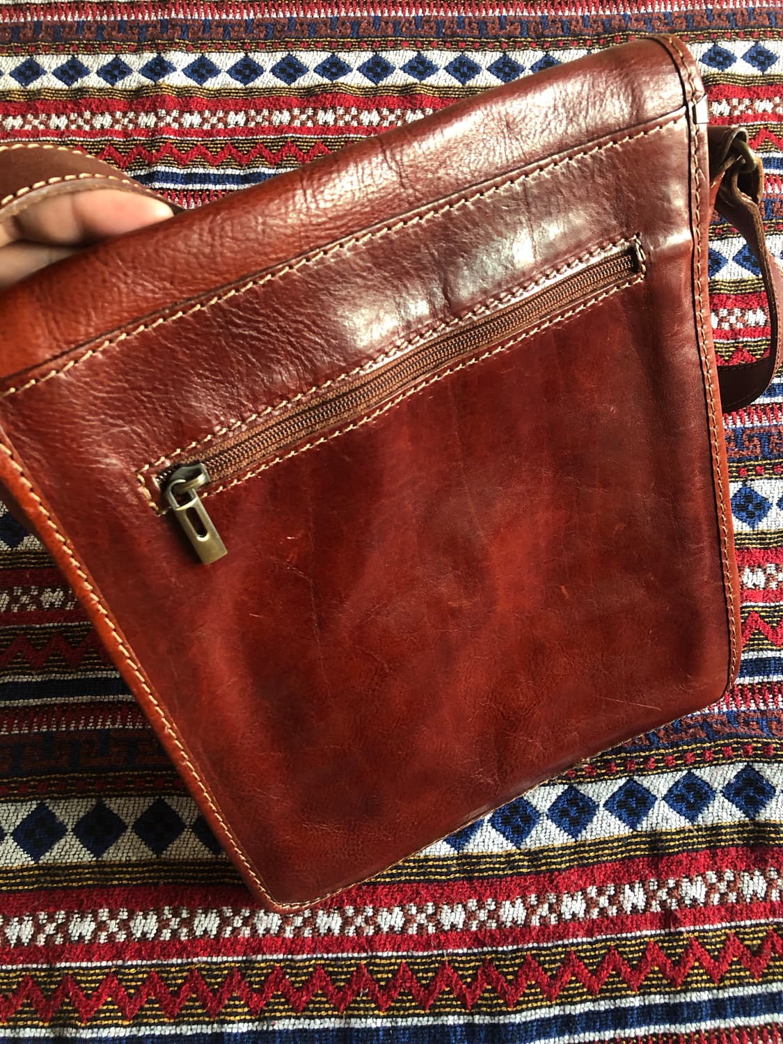 빈티지 이탈리아 레더 크로스백 상품이미지9