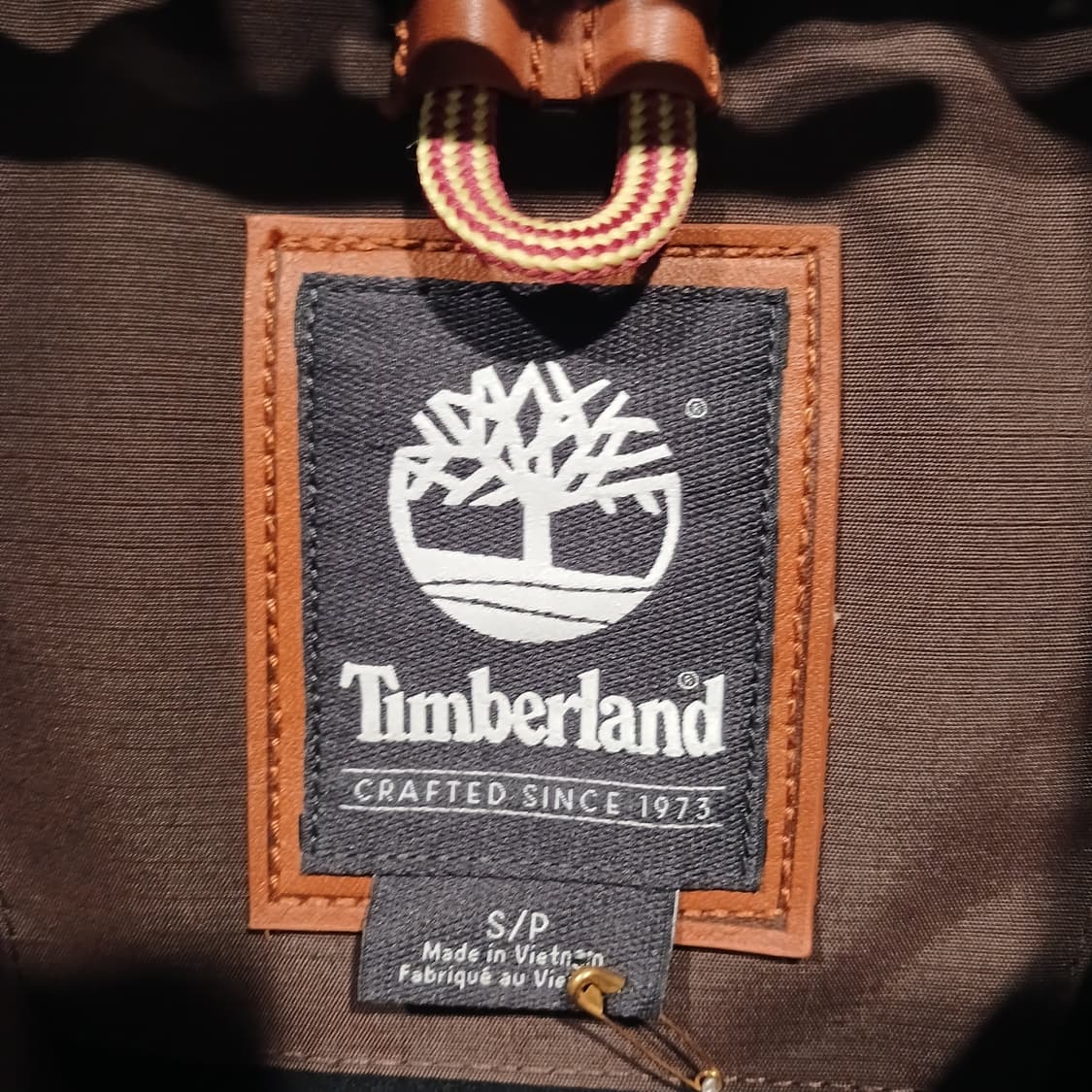 팀버랜드 빅로고 코치 자켓 브라운 상품이미지3