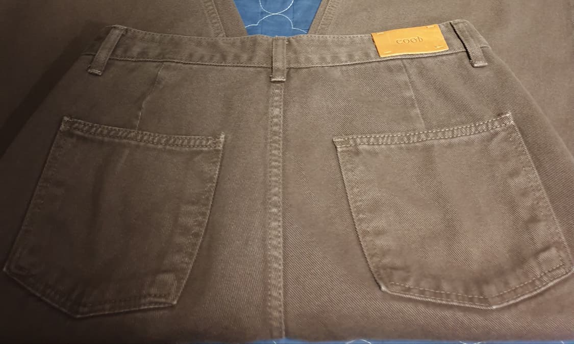 EOOB 이우브 허리조절버튼 와이드 코튼팬츠 브라운 (30) 상품이미지2