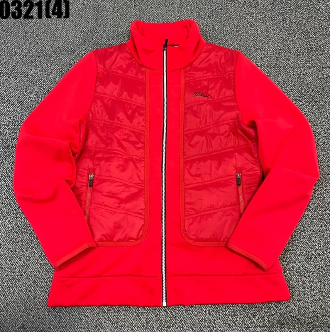 L 타이틀리스트 골프웨어 여성 레드 퀼팅 자켓 0321(4) 상품이미지1