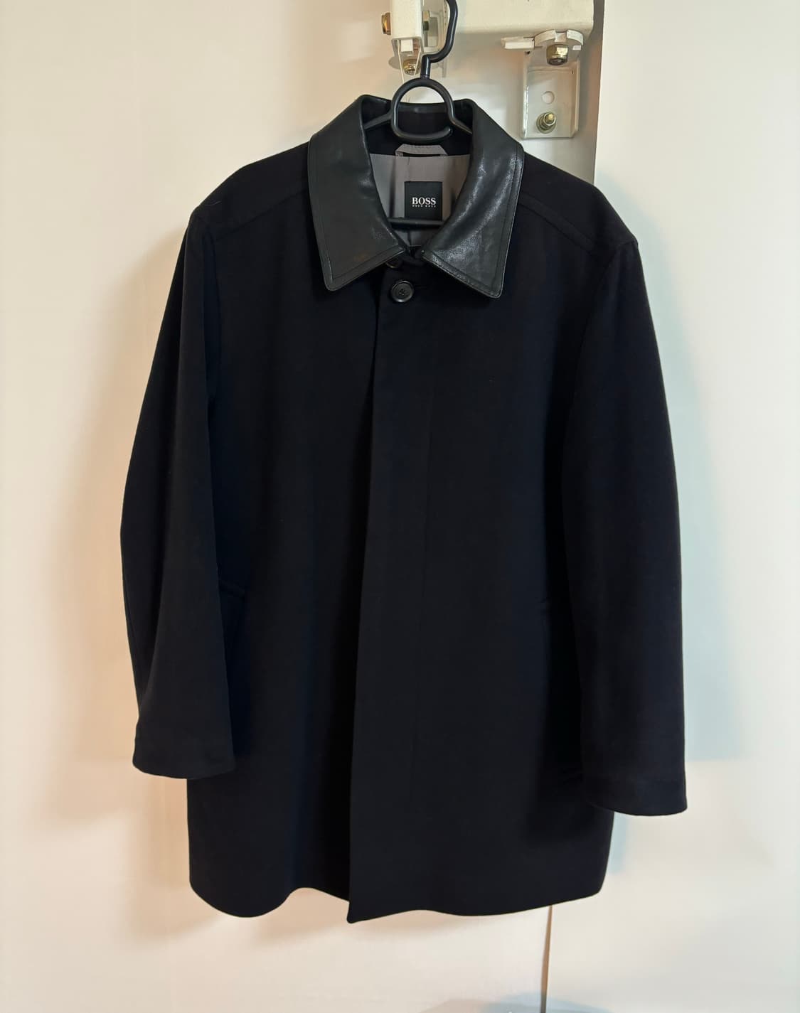 휴고 보스 레더 캐시미어 울 코트 상품이미지2