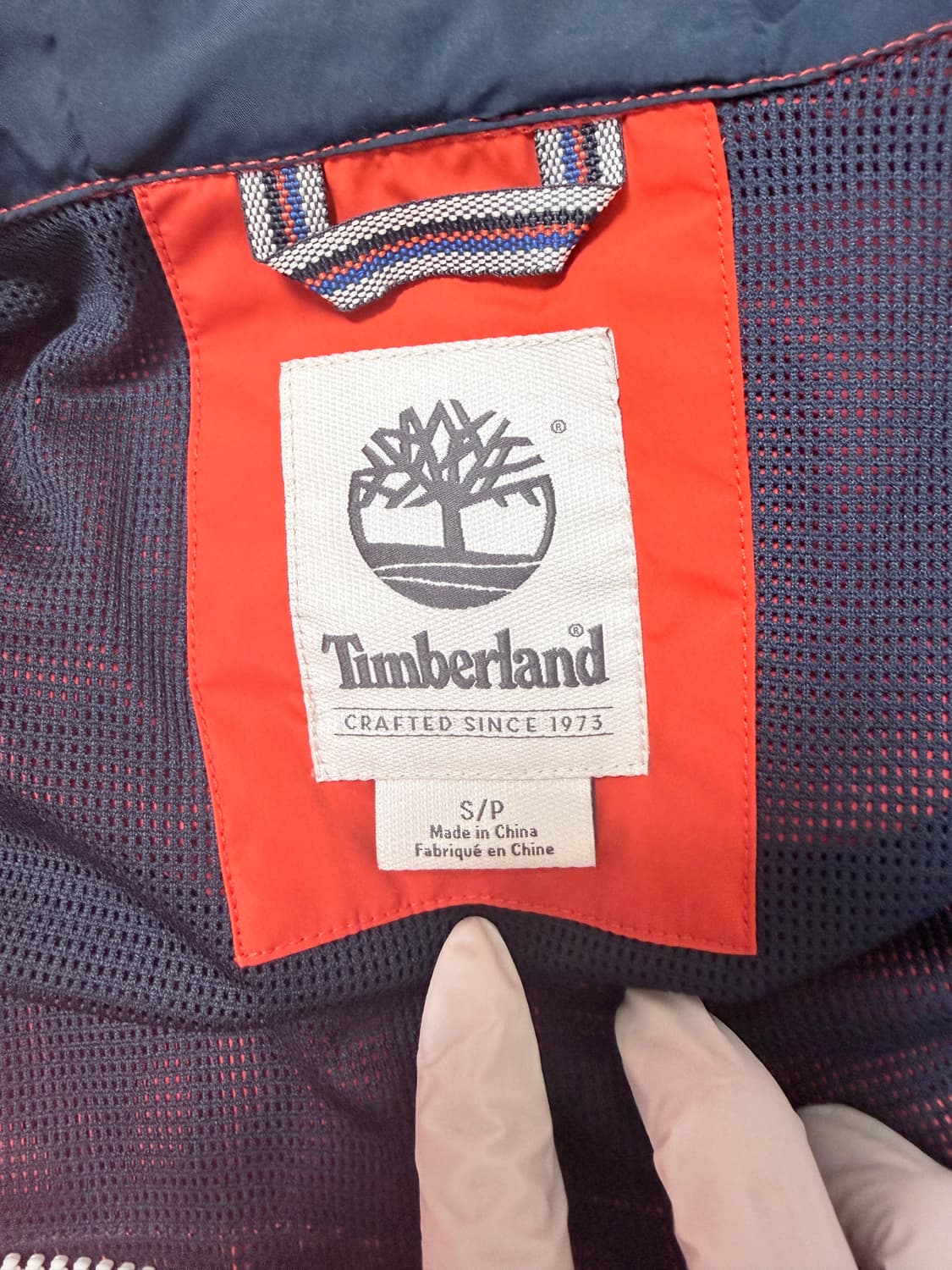 🧡팀버랜드 Timberland 후드 바람막이 자켓 다홍S 🧡 상품이미지7