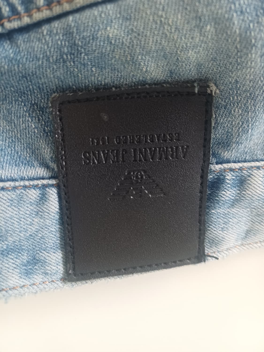 [Made in Italy]아르마니 진스 빈티지 이글 로고 데님(32) 상품이미지8