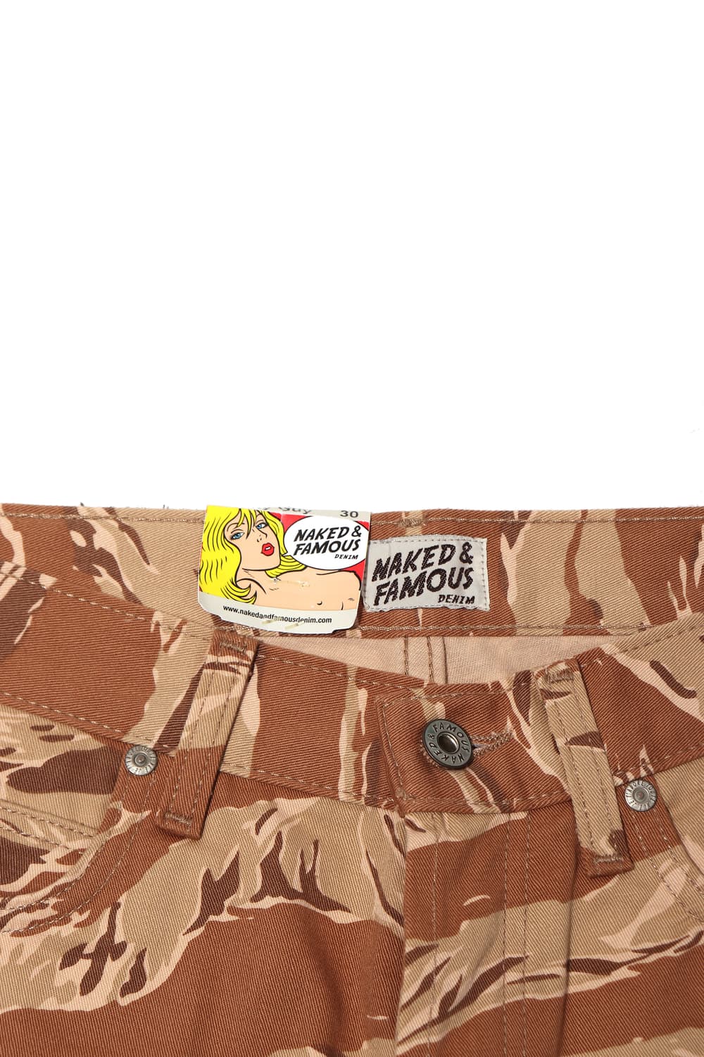 NAKED FAMOUS 미사용 타이거 슬림핏 팬츠 size 30 상품이미지4