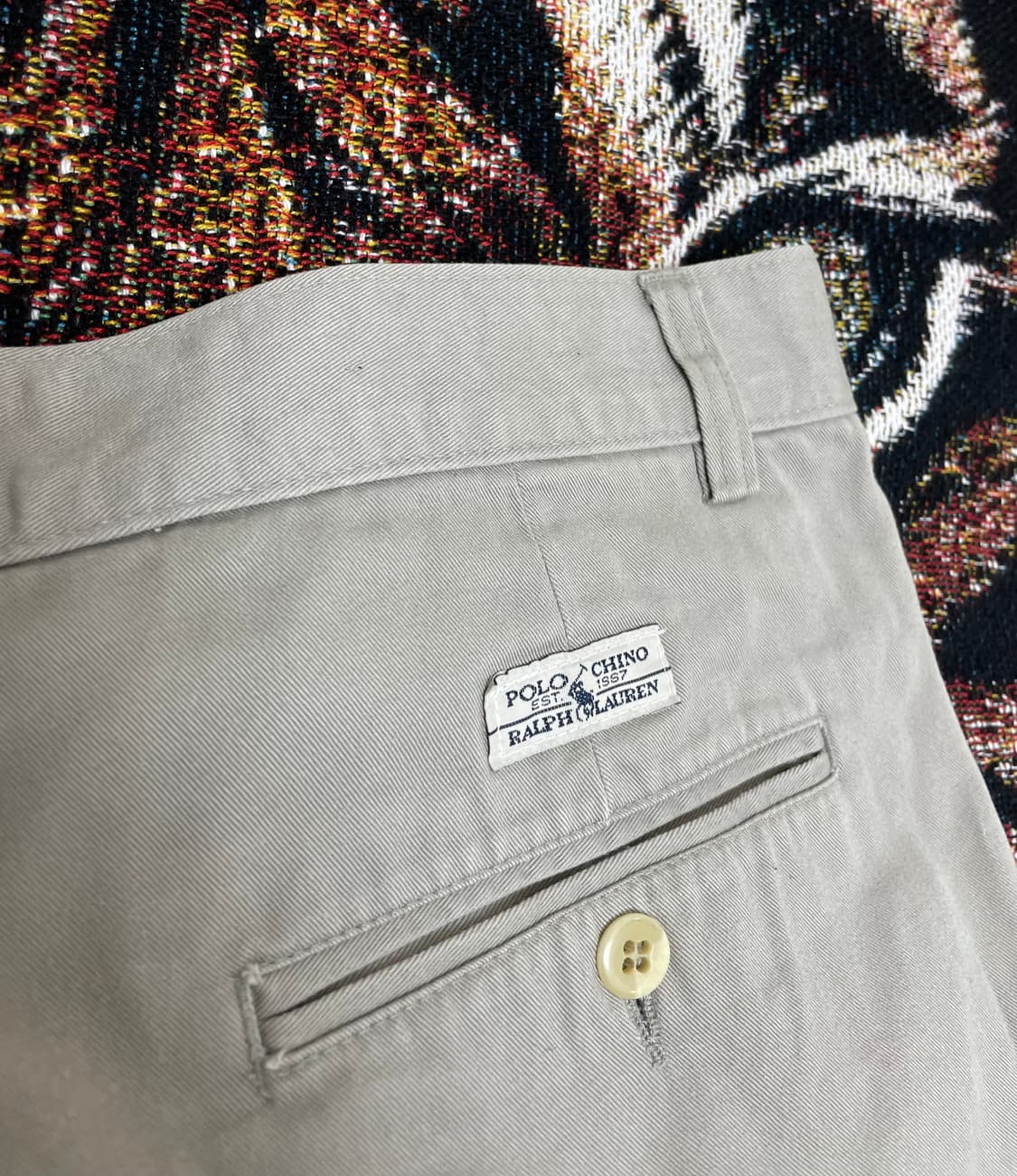 90s 폴로 랄프로렌 투턱 치노 반바지 33사이즈 상품이미지4