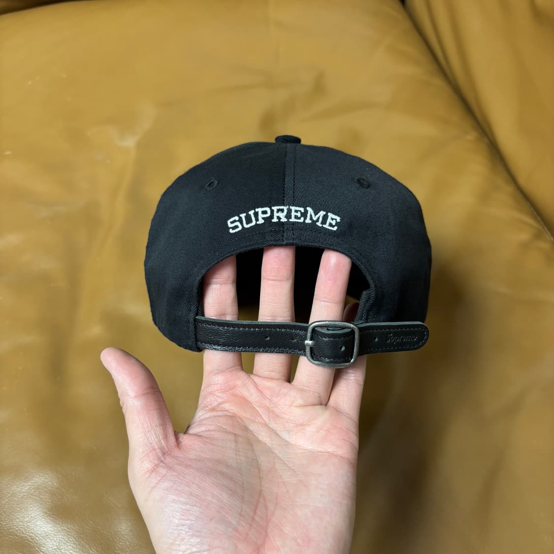 슈프림 S로고 6패널 볼캡 모자 24ss 투톤 블랙 상품이미지8