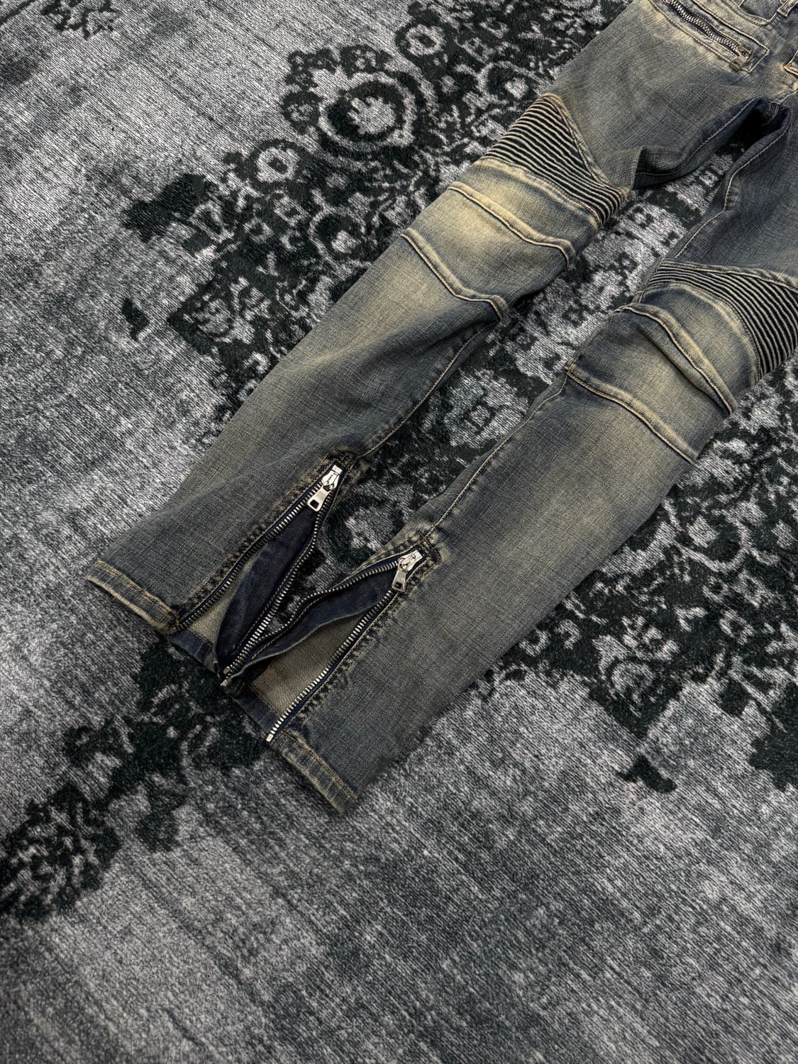 Balmain 16ss zipper slim biker pants 상품이미지6