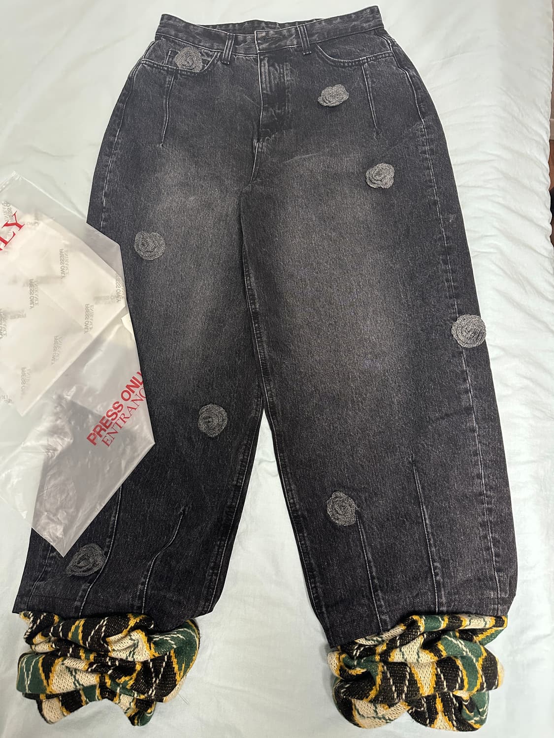 프레스온리 Couture Corsage Jeans_Argyle knit 상품이미지7