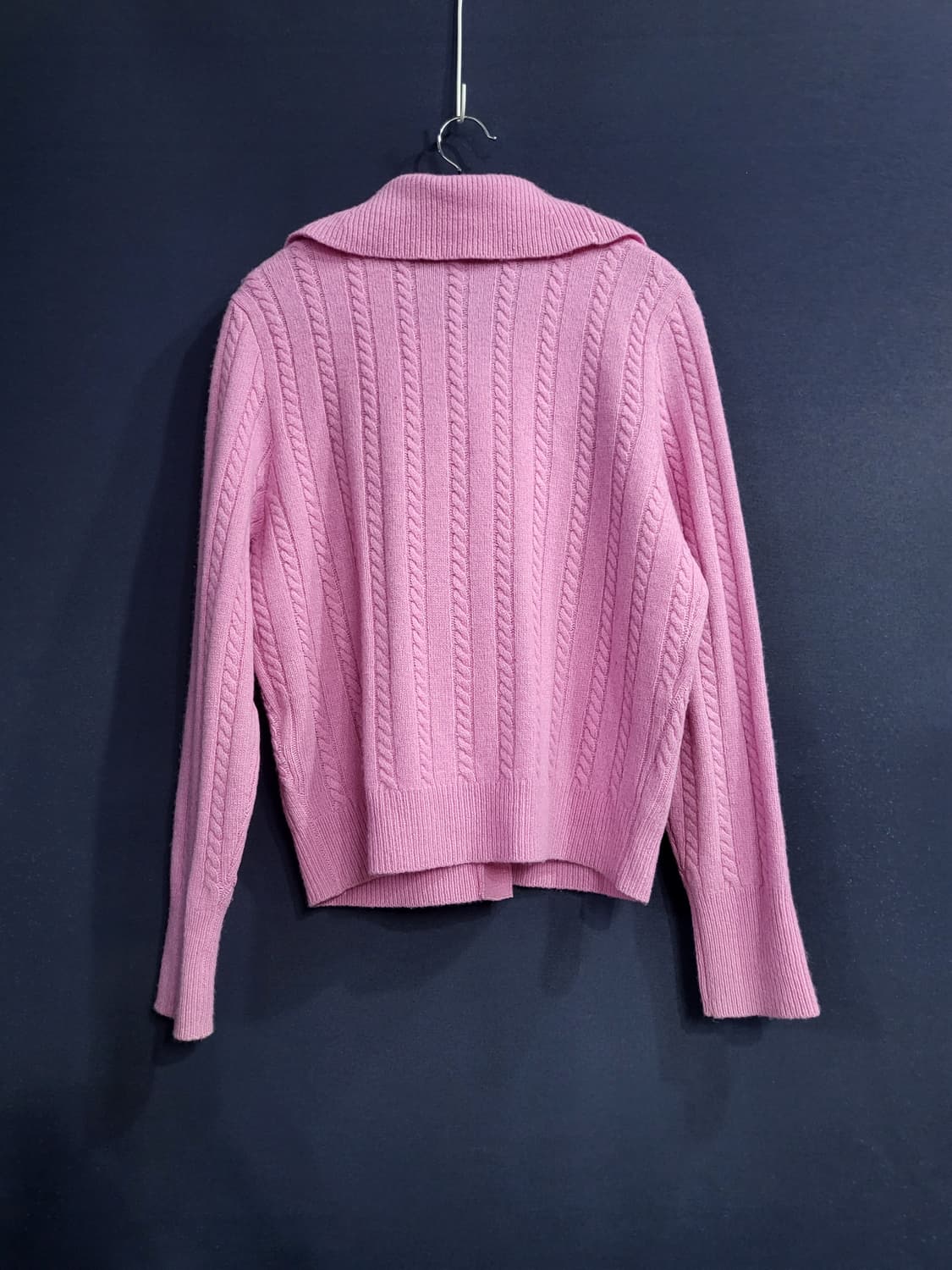 JW 모(울)케이블 카라 가디건 상품이미지4