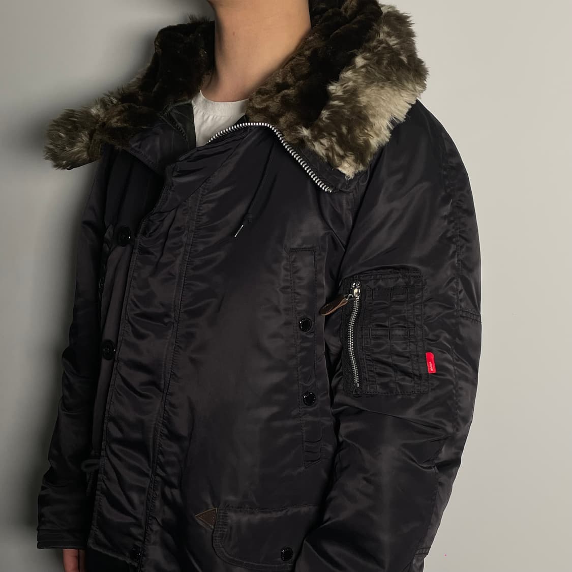 더블탭스 N3B 검정 야상 자켓 (on.62)   상품이미지2