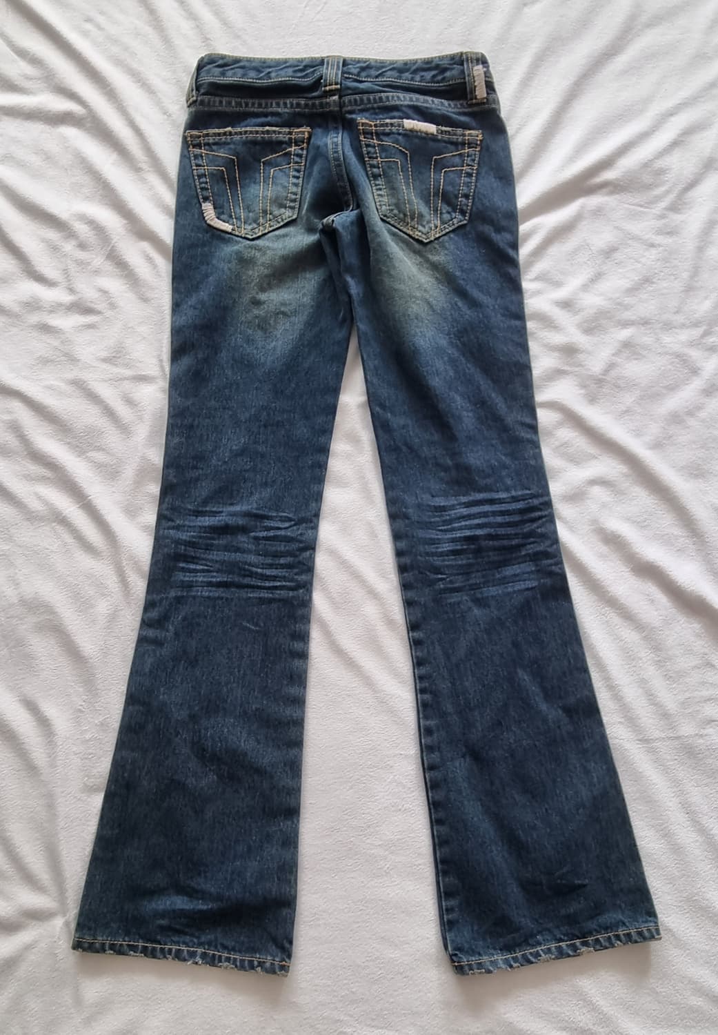 빈티지 y2k 펑크 해골 부츠컷 팬츠  상품이미지2