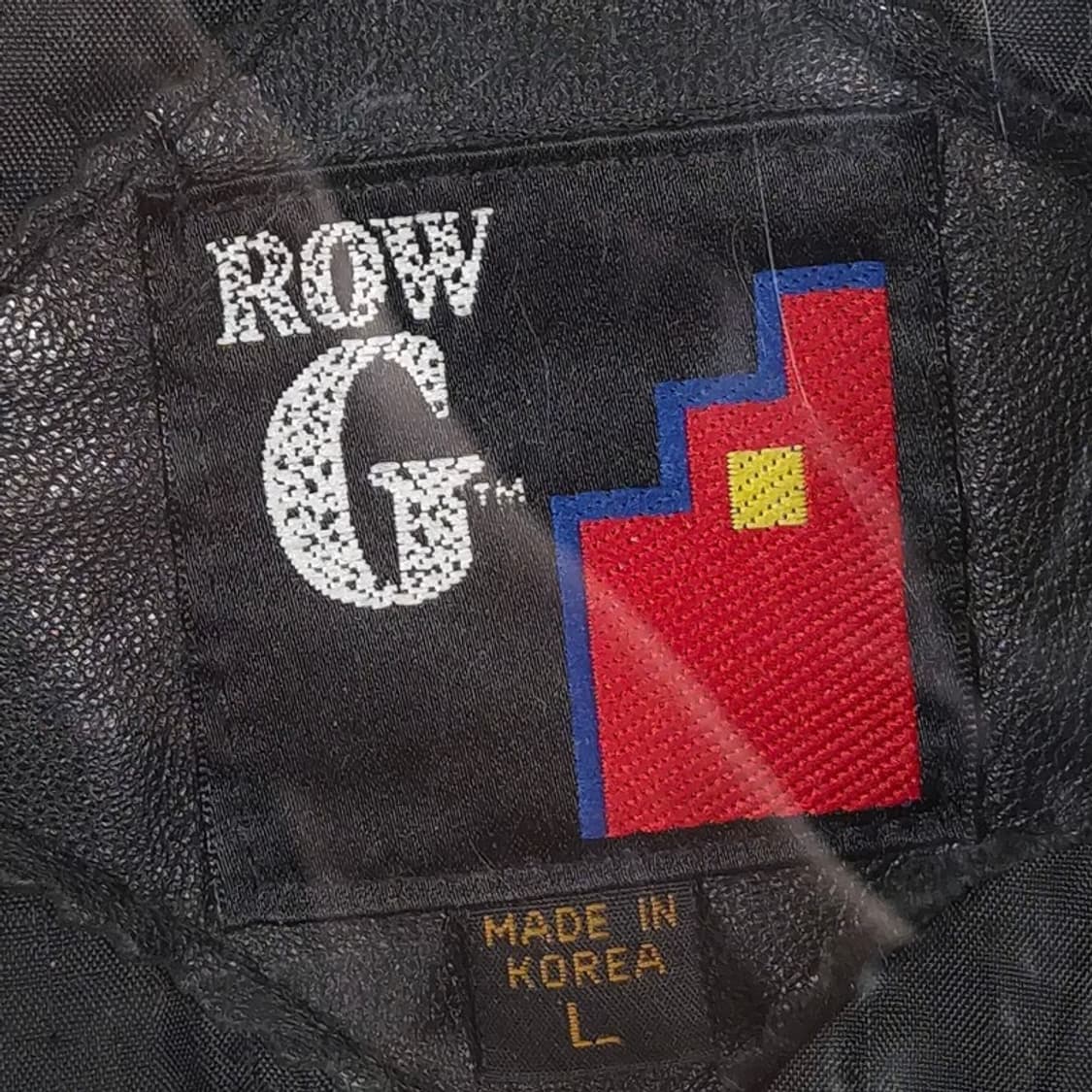 ROW G 빈티지 블랙 헤비 레더 봄버 자켓 L 상품이미지6