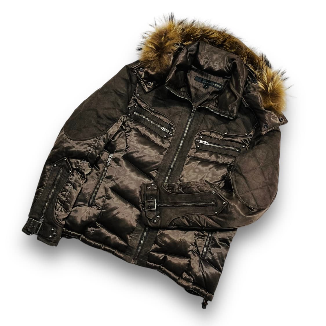 Schlussel 락시크 더블 본디지 웨스턴 아카이브 패딩 자켓 상품이미지4