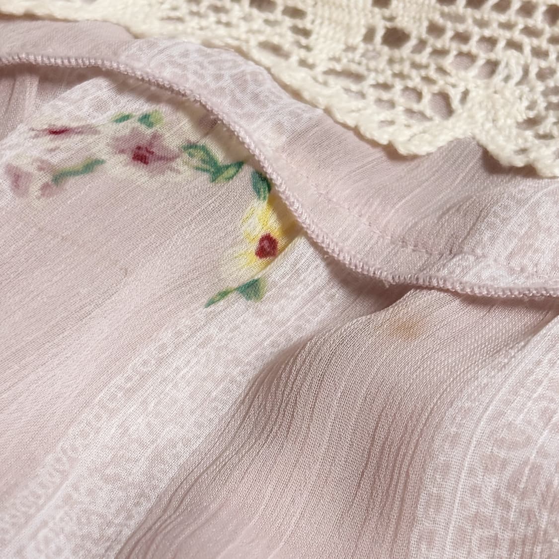 (이체시에눌) 일본 히메갸루 페어리 화이트 레이스 핑크 4단 캉캉스커트 상품이미지2