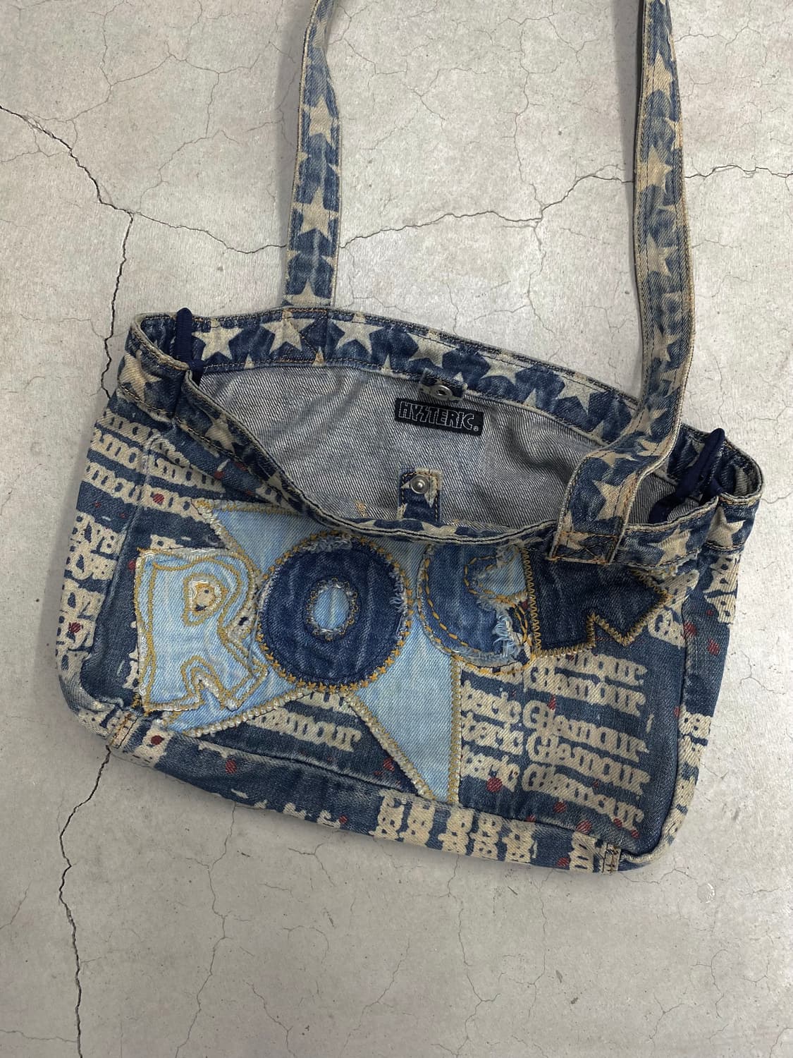 히스테릭 글래머 락 패치워크 숄더 백 상품이미지2