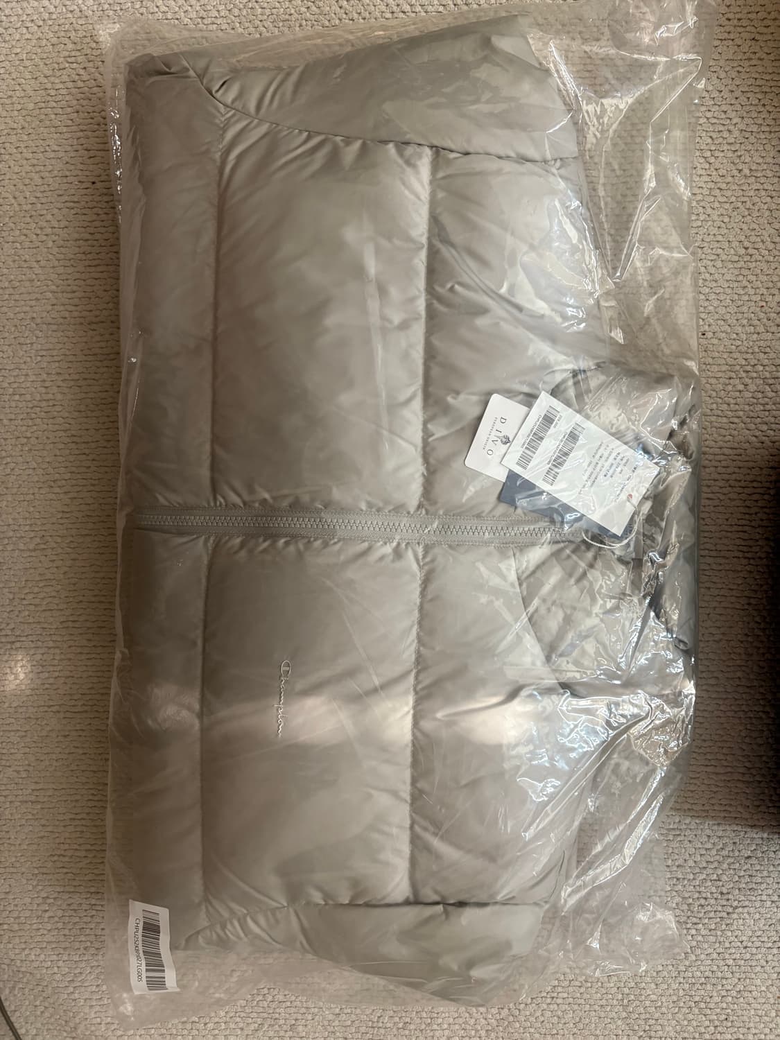 챔피온 2WAY 푸퍼 다운 재킷 Light Grey 00S 상품이미지2