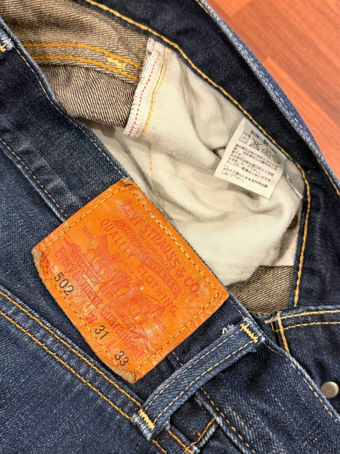 Levis 리바이스 502 셀비지 데님 팬츠 (32inch) 상품이미지10