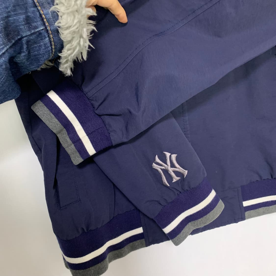 MLB 야구 점퍼 자켓 봄버 네이비 빈티지 100 사이즈 상품이미지5