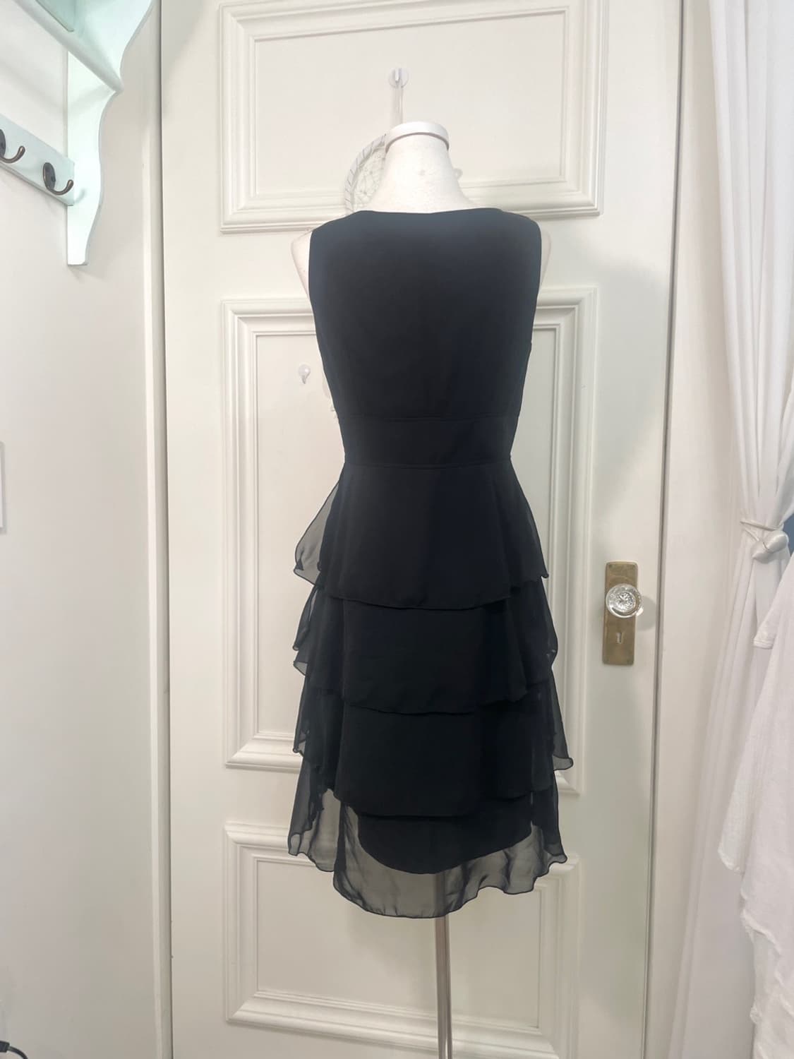 black ruffle shirring princess opc 상품이미지3