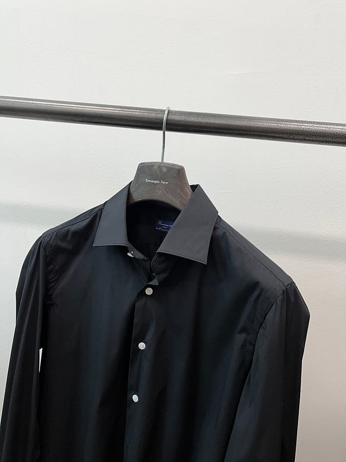 110)  피나모레 나폴리 25ss 블랙 셔츠  상품이미지3