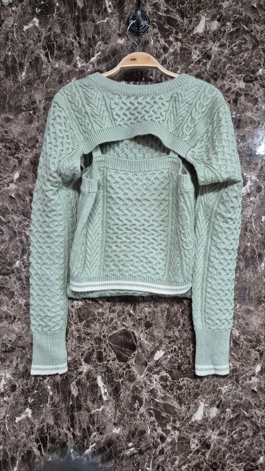 REDPOLARIS 크롭 니트 연두색 36사이즈 상품이미지1