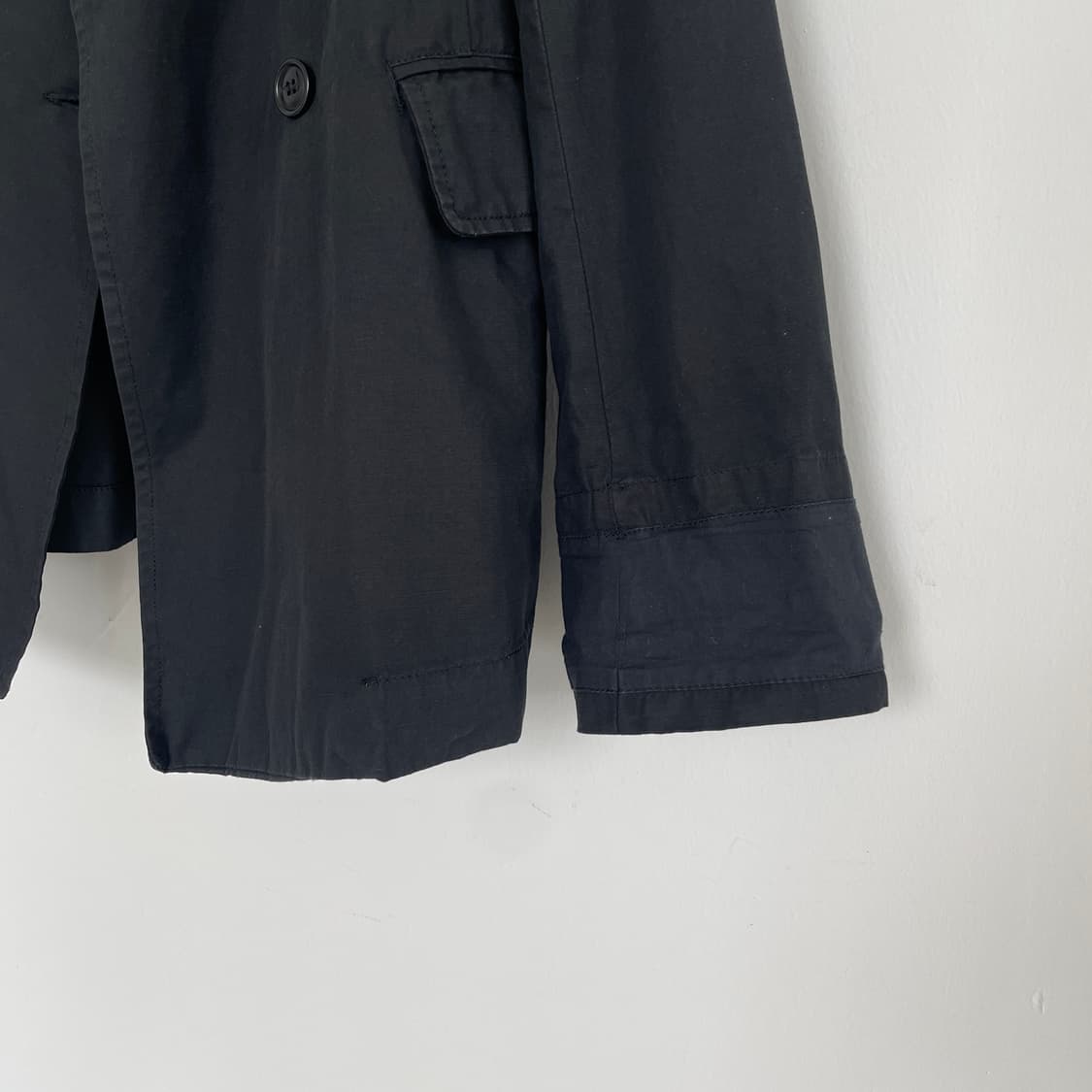 이자벨마랑 린넨 블랙 더블 면 코트 상품이미지7