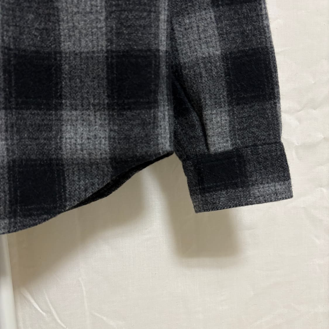 페로우즈 울 체크 셔츠 자켓 / 그레이, 36 상품이미지6