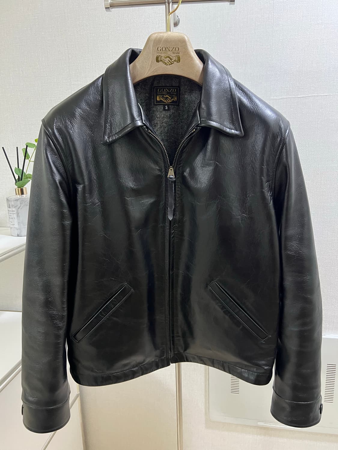 곤조2 가죽자켓 s사이즈 상품이미지1