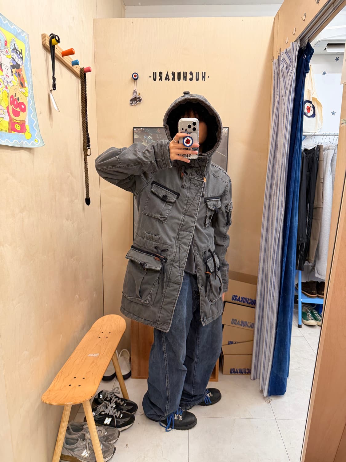 KHUJO washed military multipocket jacket 상품이미지5
