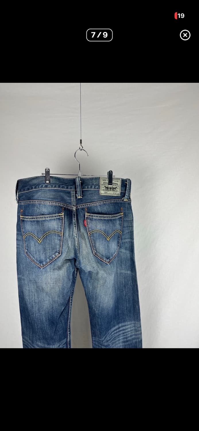 Levi’s 504 진청 데님 팬츠 중청 워싱 청바지 리바이스 상품이미지7