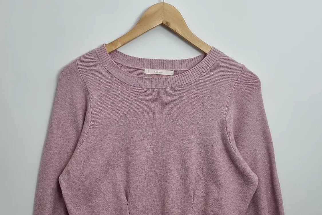 RAY CASSIN 레이카신 핑크 벌룬 소매 니트  상품이미지3